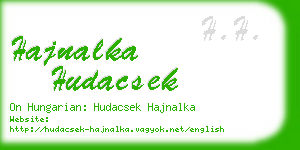 hajnalka hudacsek business card
